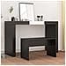 Sgabello Da Toeletta Nero 70x35x45 Cm Legno Multistrato - Foto miniatura 1