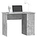 Scrivania Grigio Cemento 100x55x75 cm in Legno Multistrato - Foto miniatura 5