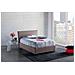 Letto Piazza E Mezza Asmara, Letto Contenitore Con Rivestimento In Tessuto, 100% Made In Italy, Apertura Frontale, Con Materasso Cm 120x190 Incluso, Tortora - Foto miniatura 1