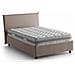 Letto Piazza E Mezza Asmara, Letto Contenitore Con Rivestimento In Tessuto, 100% Made In Italy, Apertura Frontale, Con Materasso Cm 120x190 Incluso, Tortora - Foto miniatura 2