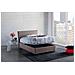 Letto Piazza E Mezza Asmara, Letto Contenitore Con Rivestimento In Tessuto, 100% Made In Italy, Apertura Frontale, Con Materasso Cm 120x190 Incluso, Tortora - Foto miniatura 3