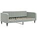 Divano Letto Con Materasso Grigio Chiaro 100x200 Cm In Velluto - Foto miniatura 3