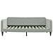 Divano Letto Con Materasso Grigio Chiaro 100x200 Cm In Velluto - Foto miniatura 8