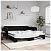 Divano Letto Con Letto Estraibile Nero 100x200 Cm In Velluto - Foto miniatura 1