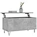 Tavolino Salotto Grigio Cemento 90x44,5x45 Cm Legno Multistrato - Foto miniatura 3