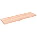 Ripiano a Parete 100x30x2 cm Legno Massello Rovere Non Trattato - Foto miniatura 1