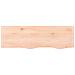 Ripiano a Parete 100x30x2 cm Legno Massello Rovere Non Trattato - Foto miniatura 2