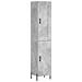 Credenza Grigio Cemento 34,5x34x180 Cm In Legno Multistrato - Foto miniatura 2