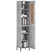Credenza Grigio Cemento 34,5x34x180 Cm In Legno Multistrato - Foto miniatura 3