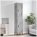 Credenza Grigio Cemento 34,5x34x180 Cm In Legno Multistrato - Foto miniatura 1