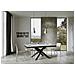 Tavolo Allungabile 90x180/440 Cm Volantis Evolution Telaio Antracite - Bianco Frassino - Foto miniatura 5