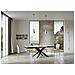 Tavolo Allungabile 90x180/440 Cm Volantis Evolution Telaio Antracite - Bianco Frassino - Foto miniatura 4