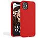 Cover Per Iphone 14 Premium Silicone Microfibra, Rosso - Foto miniatura 1