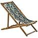 Set Di 2 Sedie A Sdraio In Legno Acacia Chiaro Pellicani Multicolore Anzio - Foto miniatura 4