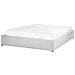 Letto Con Ottomano Senza Testata Tessuto Dinan 160 X 200 Cm Grigio Chiaro - Foto miniatura 5