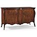 Madia Credenza In Legno 2 Porte Sagomata Intagliata Arte Povera L. 165 P. 52 H. 88 - Foto miniatura 1