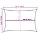 Vela Parasole 160 G /m Rettangolare Sabbia 3x4 M In Hdpe - Foto miniatura 10