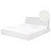 Letto Matrimoniale Bouclé Bianco 180 X 200 Cm Vinay - Foto miniatura 2