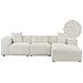 Divano Angolare 3 Posti Dolva Bouclé Bianco Sporco Lato Sinistro - Foto miniatura 2