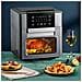 Dam Forno Multifunzione  Friggitrice Ad Aria 1350 W 12 Litri Di Grande Capacità Con Finestra Di Visualizzazione. Doppio Vassoio, Pannello Touch E Vano Cottura A Vapore. Colore Nero - Foto miniatura 3