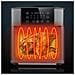 Dam Forno Multifunzione  Friggitrice Ad Aria 1350 W 12 Litri Di Grande Capacità Con Finestra Di Visualizzazione. Doppio Vassoio, Pannello Touch E Vano Cottura A Vapore. Colore Nero - Foto miniatura 7