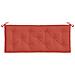 Cuscini Panca Giardino 2pz Rosso Mélange 120x50x7 Cm Tessuto - Foto miniatura 5