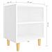 Lusso Casadino -  Comodino Con Gambe In Legno Massello Bianco 40x30x50 Cm - Foto miniatura 5