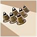 Confezione Da 10 Campanelli Anti-smarrimento In Bronzo Antico 38 Mm - Foto miniatura 2
