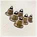 Confezione Da 10 Campanelli Anti-smarrimento In Bronzo Antico 38 Mm - Foto miniatura 3