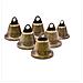 Confezione Da 10 Campanelli Anti-smarrimento In Bronzo Antico 38 Mm - Foto miniatura 1