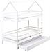 Letto A Castello Con Cassetti Casa Legno Di Pino Girgols 90 X 200 Cm Con Contenitore Bianco - Foto miniatura 2
