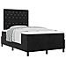 Letto a Rete con Materasso Nero 120x200 cm Velluto - Foto miniatura 1
