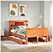 Letto Libreria senza Materasso Marrone Cera 135x190 cm in Pino - Foto miniatura 2