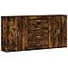 Credenze 3 pz Rovere Fumo 60x31x84 cm in Legno Multistrato - Foto miniatura 1