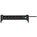1391040600 prolunghe e multiple 3 m 6 presa (e) AC Interno Nero, Argento - Foto miniatura 1