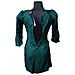 Abito Al Ginocchio Elegante A Maniche Lunghe Verde Taglia Xs - Foto miniatura 2