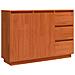 Credenza Marrone 111 x 34 x 75 cm Legno massello di pino - Foto miniatura 1