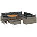 Set Divano da Giardino 13 pcs Grigio 100 x 100 x 71 cm - Foto miniatura 1