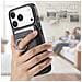 Custodia Nera In Pelle Pu Con Porta Carte Magnetico E Anello Compatibile Con Iphone 17 Pro Max - Foto miniatura 3