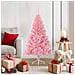 Albero di Natale artificiale con luci integrate Rosa 120 cm PVC - Foto miniatura 2