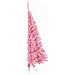Albero di Natale artificiale con luci integrate Rosa 120 cm PVC - Foto miniatura 6