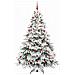 Albero di Natale artificiale con 300 LED Bianco 210 cm PE e PVC - Foto miniatura 3