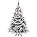 Albero di Natale artificiale con 300 LED Bianco 210 cm PE e PVC - Foto miniatura 4