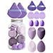 Set Di 14 Spugnette Per Trucco - Spugne Versatili Per Un'applicazione Impeccabile Purple - Foto miniatura 1