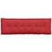 Cuscino per Schiena Rosso 160 x 19 x 50 cm Tessuto - Foto miniatura 6