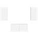Set mobile TV 2 pcs Bianco Lucido Legno multistrato - Foto miniatura 7