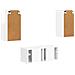 Set mobile TV 2 pcs Bianco Lucido Legno multistrato - Foto miniatura 8