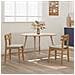Sedia da pranzo 2 pcs Naturale e chiaro Legno di gomma solido - Foto miniatura 3