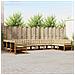 Set di divani da esterno con cuscino 10 pcs Naturale e Beige - Foto miniatura 2