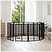 Cancello per cani 10 pcs Nero 60 x 80 cm Acciaio zincato - Foto miniatura 2